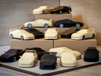 Toyota Supra Turbo Model Car Set - With Mods! 