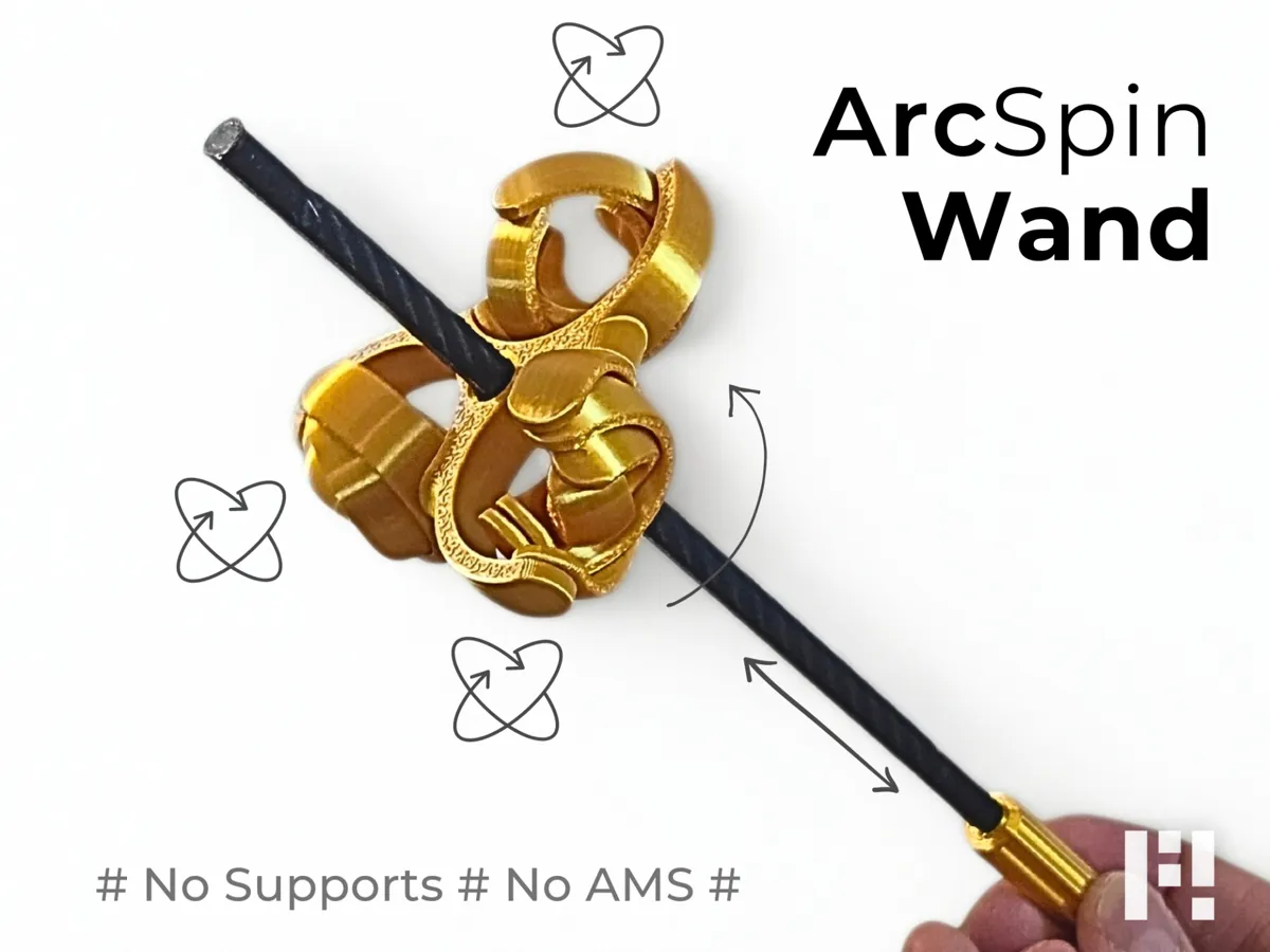 Pip Sem Varinha ArcSpin – Fidget Cinético e Brinquedo Mágico (PiP) - Modelo ...