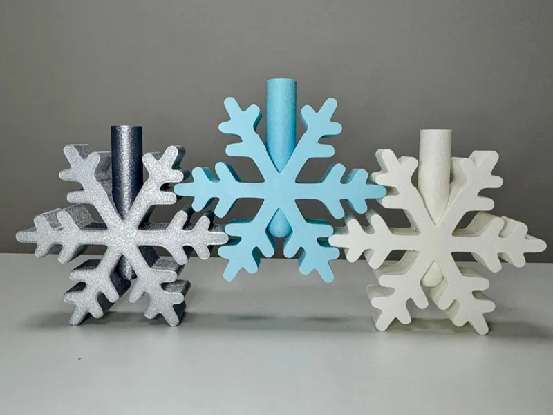 Snowflake vase/candle holder