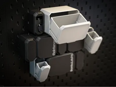 IKEA Skadis tilt drawer SKADBOX V2 sizes