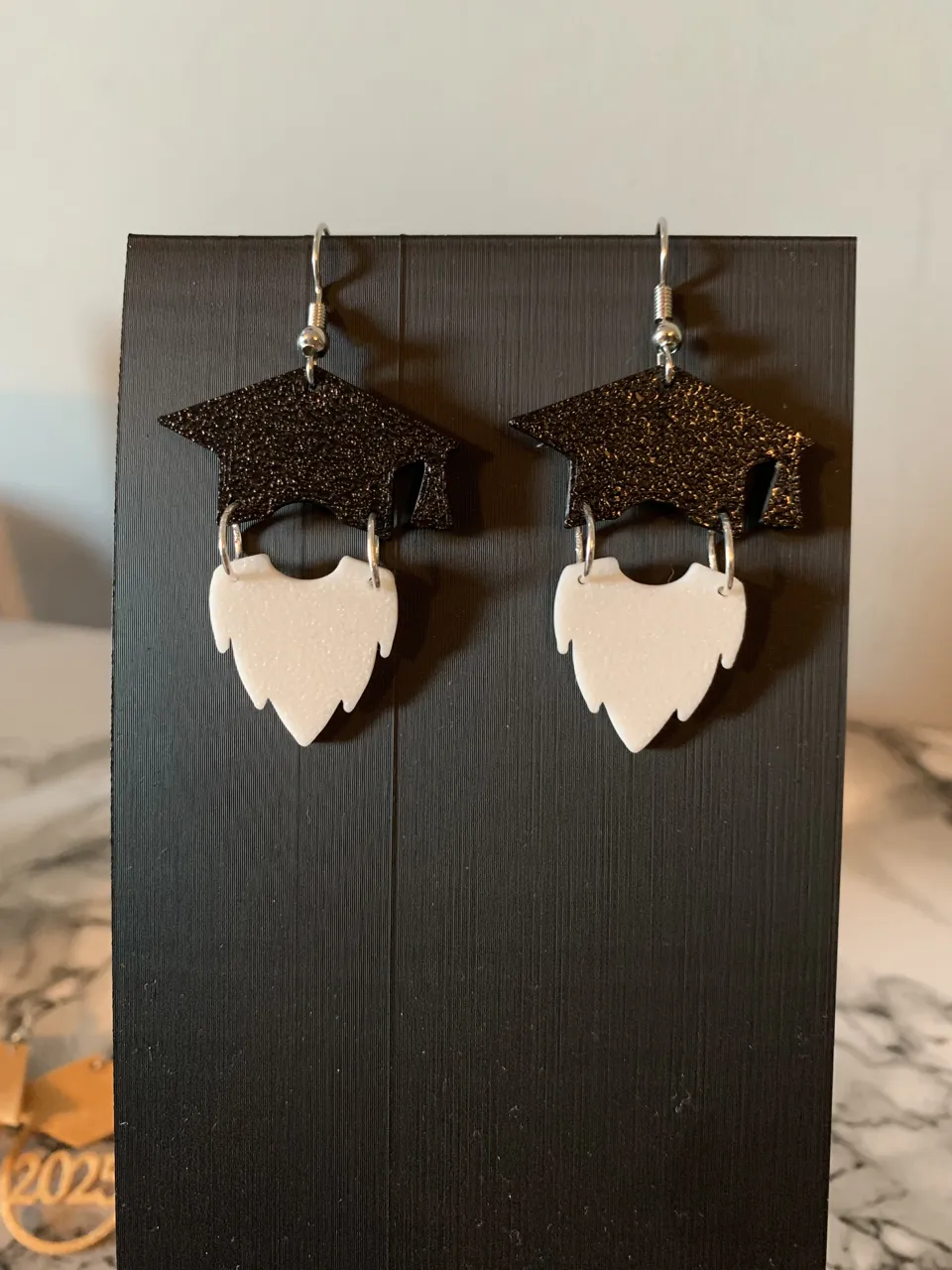 graduation gonk earrings view 2