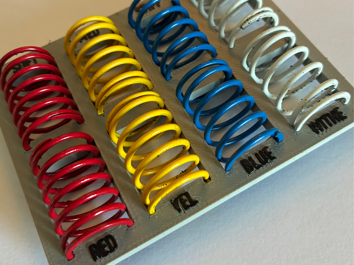 RC Car spring holder / organizer