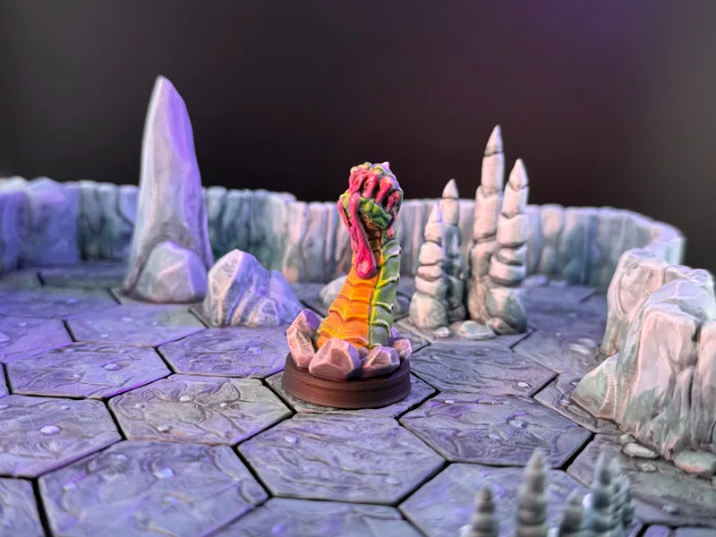 Worm Monster (Supportless - FDM Friendly)