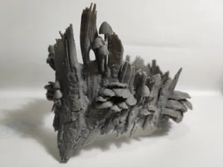 Moss and bark crown
