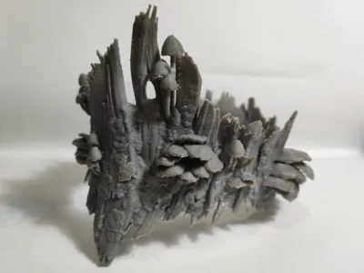 Moss and bark crown