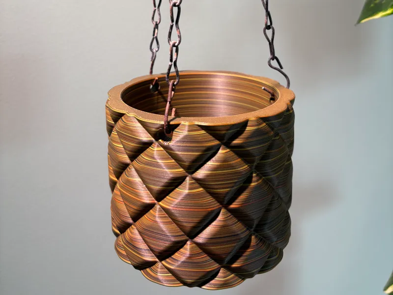 Modern Hanging planter with driptray