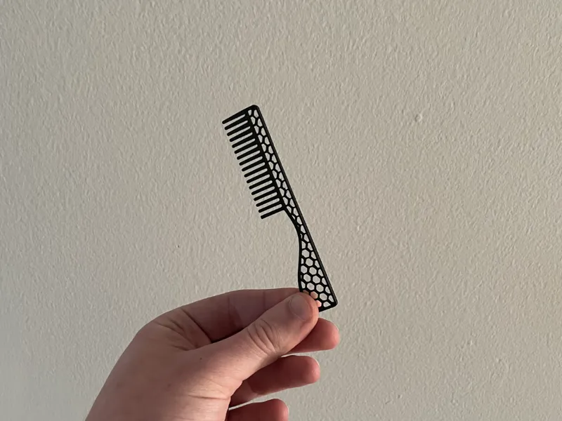 Beard & Mustache Comb–Sleek, Durable, and compact