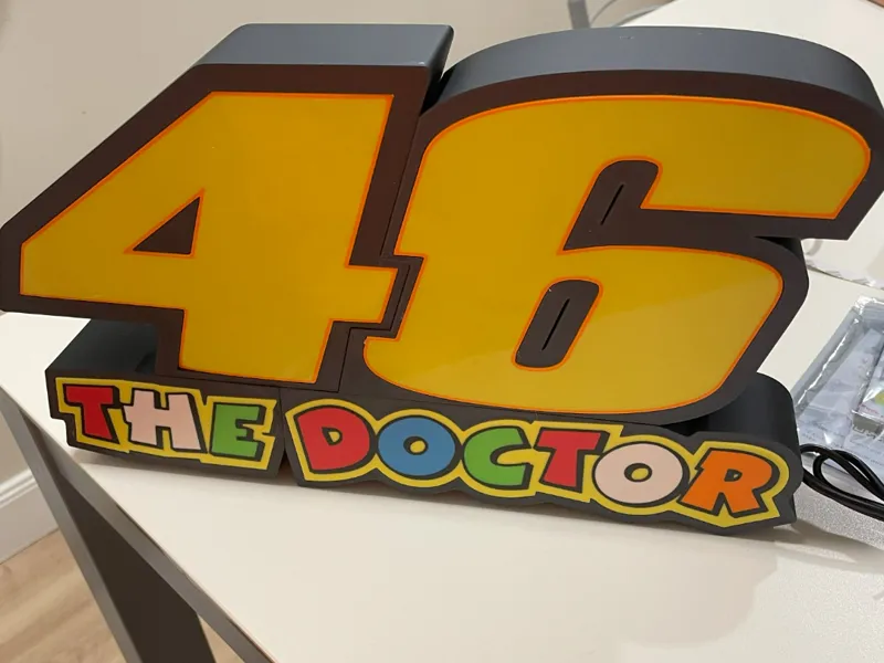 Cartel retroiluminado The Doctor