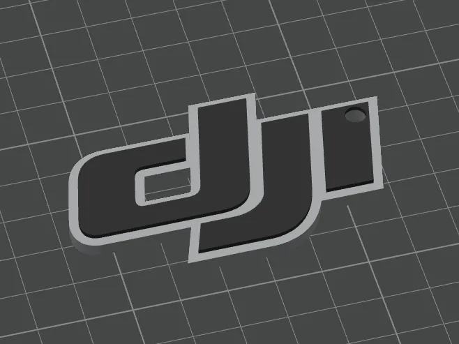 DJI logo keychain