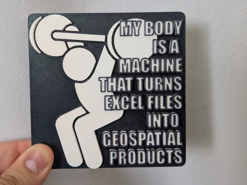 GIS gift toy, no supports needed