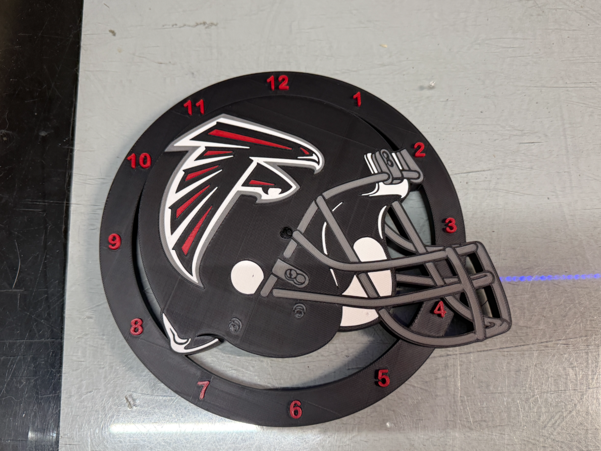 Atlanta Falcons Helmet Clock