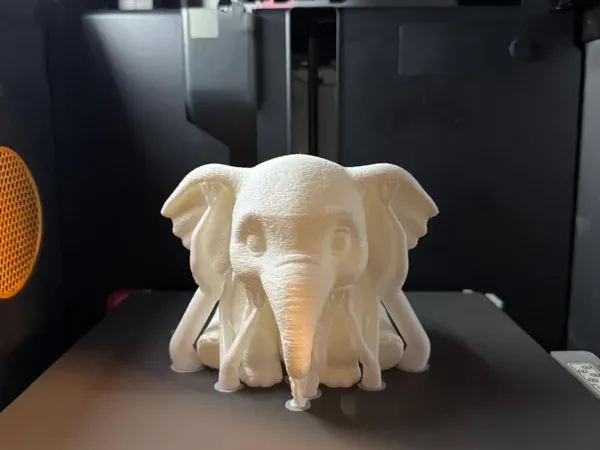 Lampe éléphant à bougie chauffe-plat