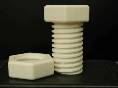 Fidget bolt with hidden storage compartment