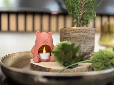Pig Tealight Holder Cute Animal Candle Holder 