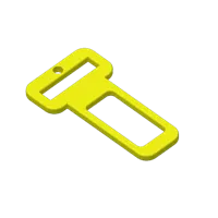 PETG Rugged Seatbelt Silencer Keychain