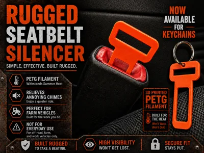 Rugged Seatbelt Keychain