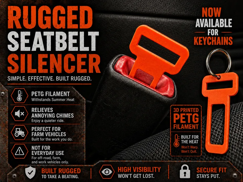 Rugged Seatbelt Keychain