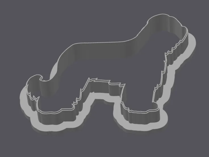 Briard (Berger de Brie) Cookie Cutter (10cm)