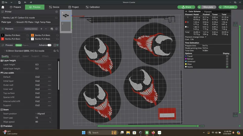 Venom Porta Vasos