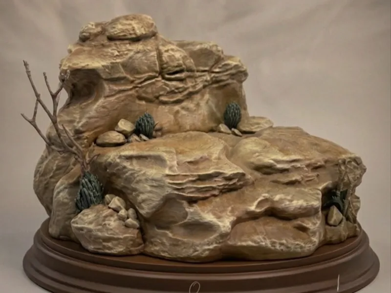 Realistic Rock Display Base/Roccia Espositiva
