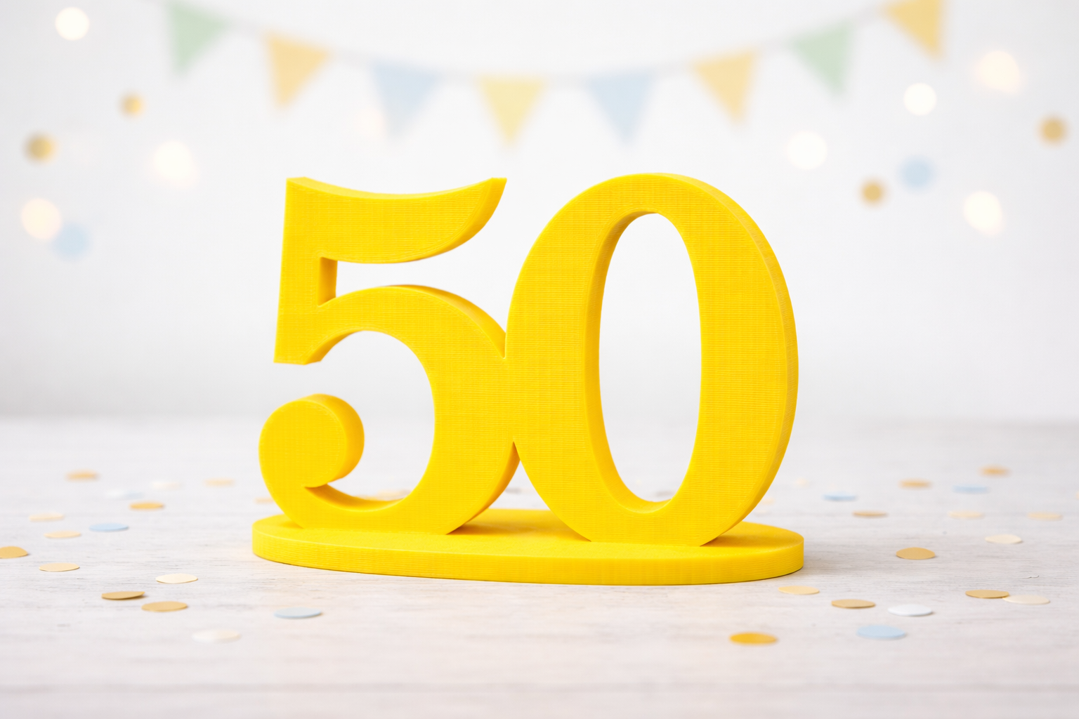 Decoración de 50 aniversario — imagen 2 de impresión 3D