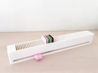 Sliding Test Tile Holder for Filament Swatches