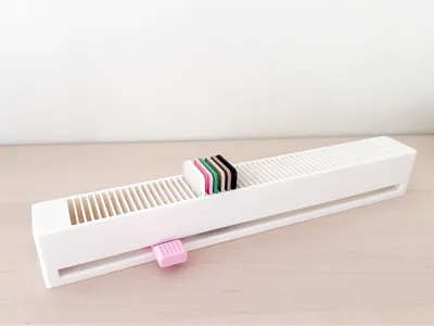 Sliding Test Tile Holder for Filament Swatches