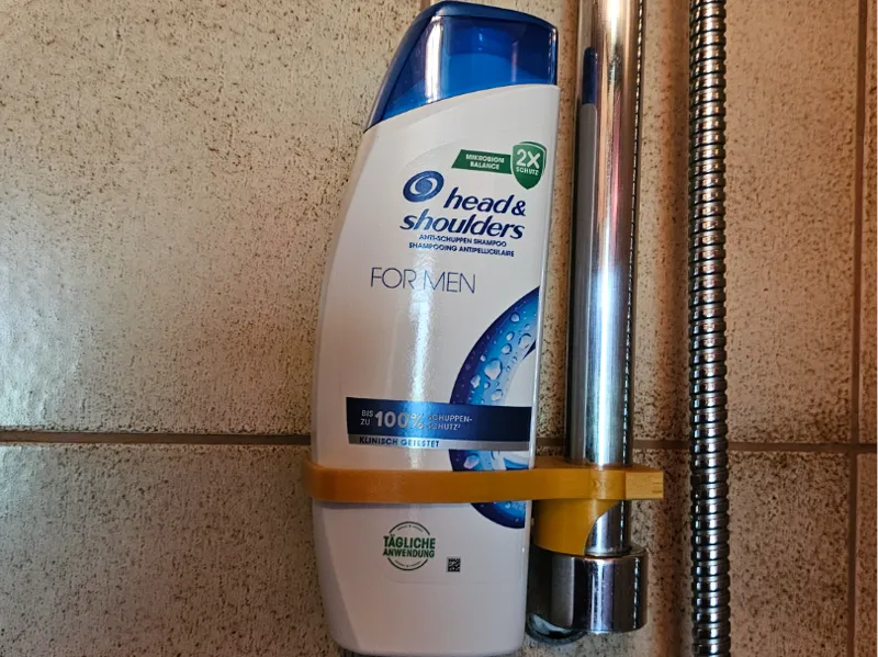 Halterung für 500ml Head and Shoulders Flasche