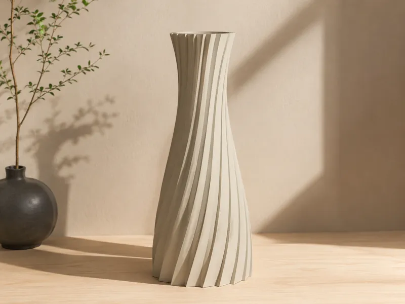 Vaso Espiral Moderno – Design Minimalista 
