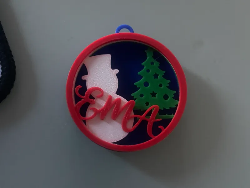 Palla di natale tridimensionale