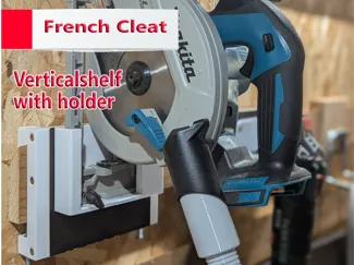 French Cleat Verticalshelf. Easy to lock !