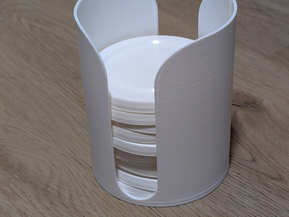 Circular Lid/Coaster Holder