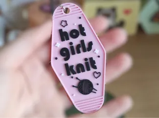 Hot girls knit - keychain