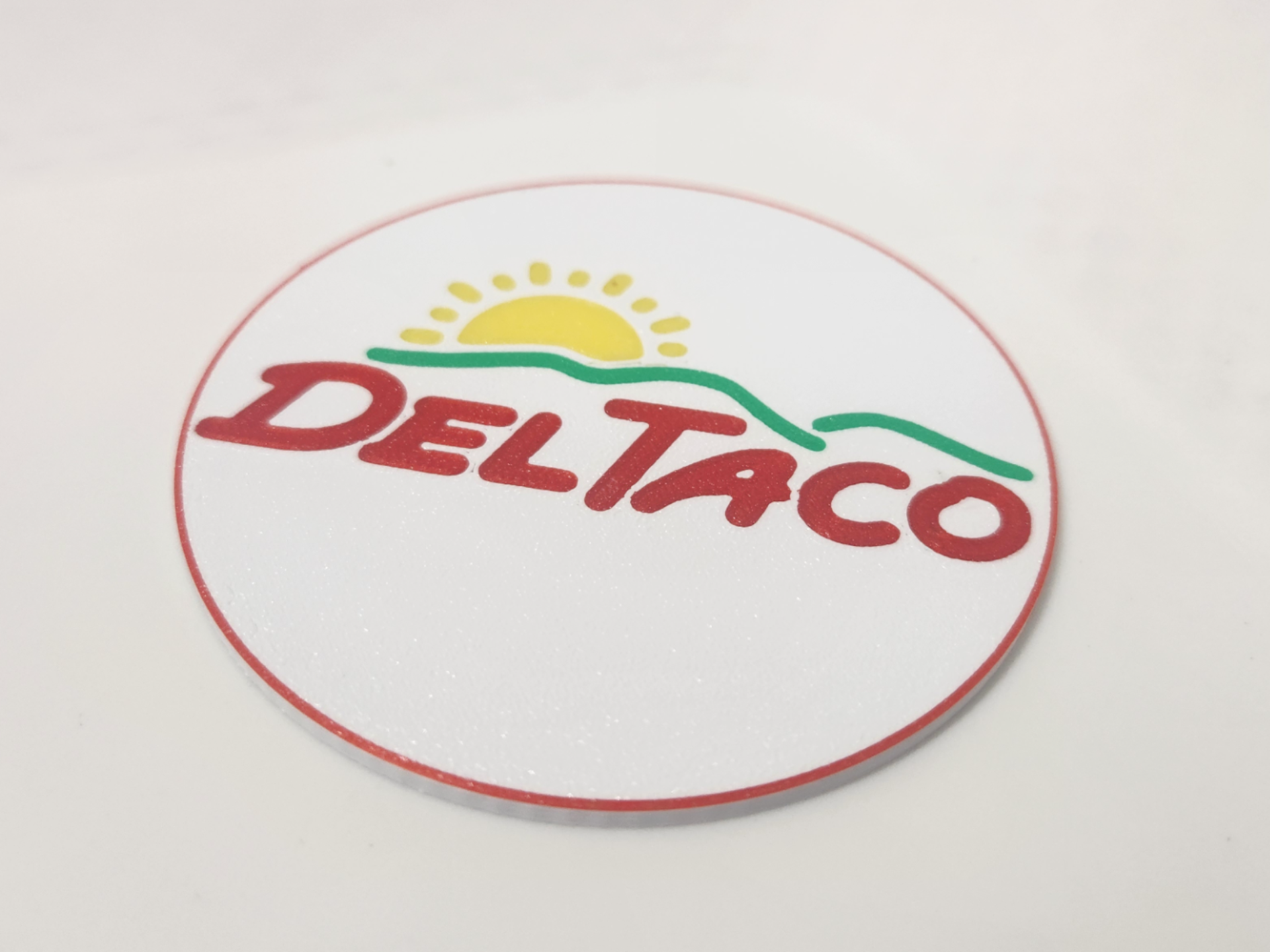 Del Taco coaster set with caddy