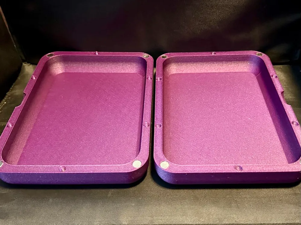 Large Sleek Magnetic Clamshell Storage Box by BATTCAVE - MakerWorld