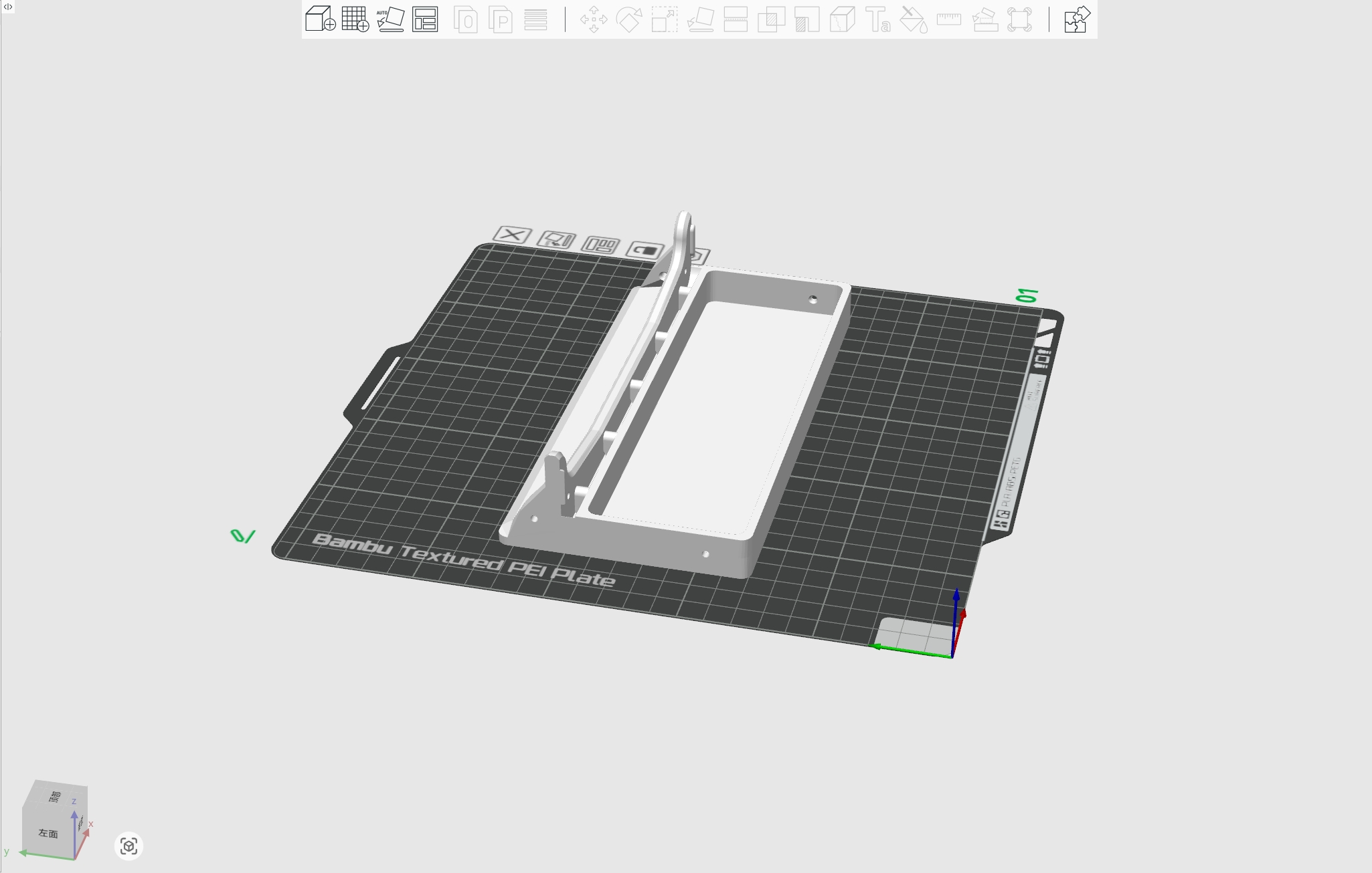 Miniatura 3 do modelo 3D 宜家洞洞板桌面底座