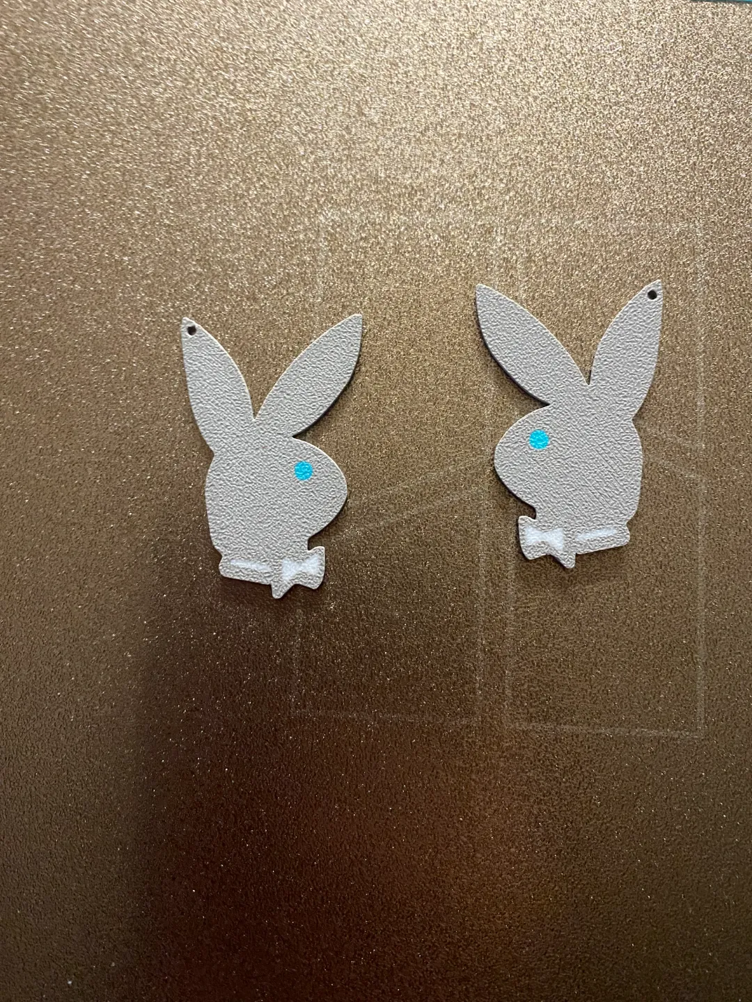 playboy bunny earrings view 2