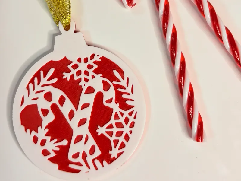 Adorno navideño caramelo
