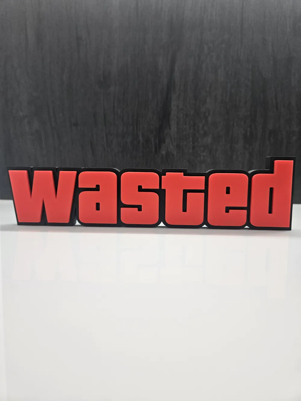 Wasted Emblem Grand Theft Auto (GTA) Wasted Sign - Free 3D Print Model - MakerWorld