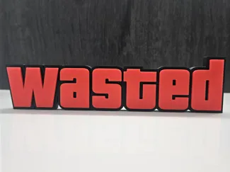Grand Theft Auto (GTA) Wasted Sign