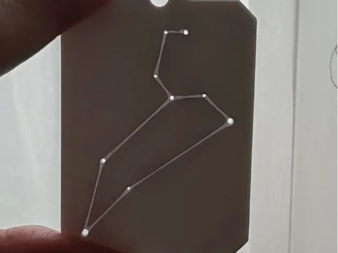 Leo constellation keychain