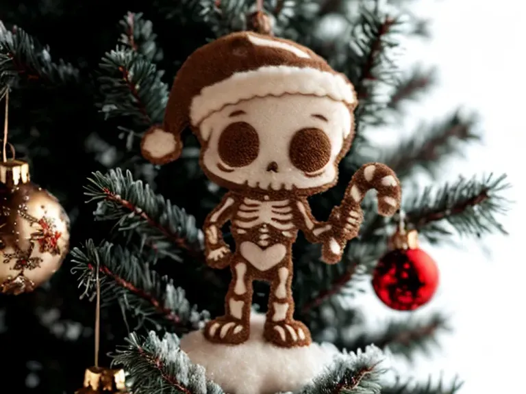 Christmas Skeleton Boy Ornament
