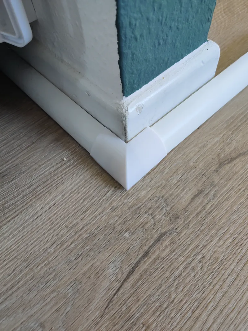 viertel Stab Fußleiste Eckverbinder 