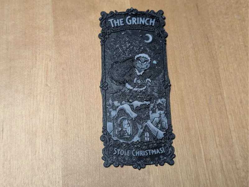 marque page grinch style hueforge