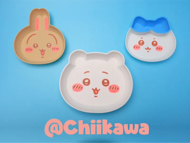 chiikawa吉伊卡哇hachi小八usagi乌萨奇收纳盒/储物盒/瓜果盘/宠物碗
