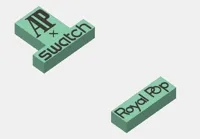 AP x Swatch Royal Pop Original Letter Front 500%