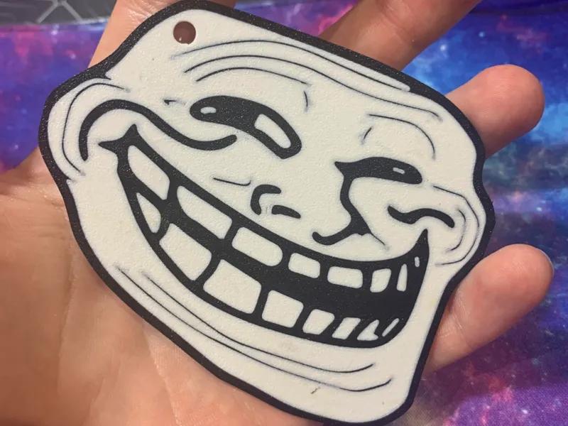Troll MEME Coaster or Keychain!!!