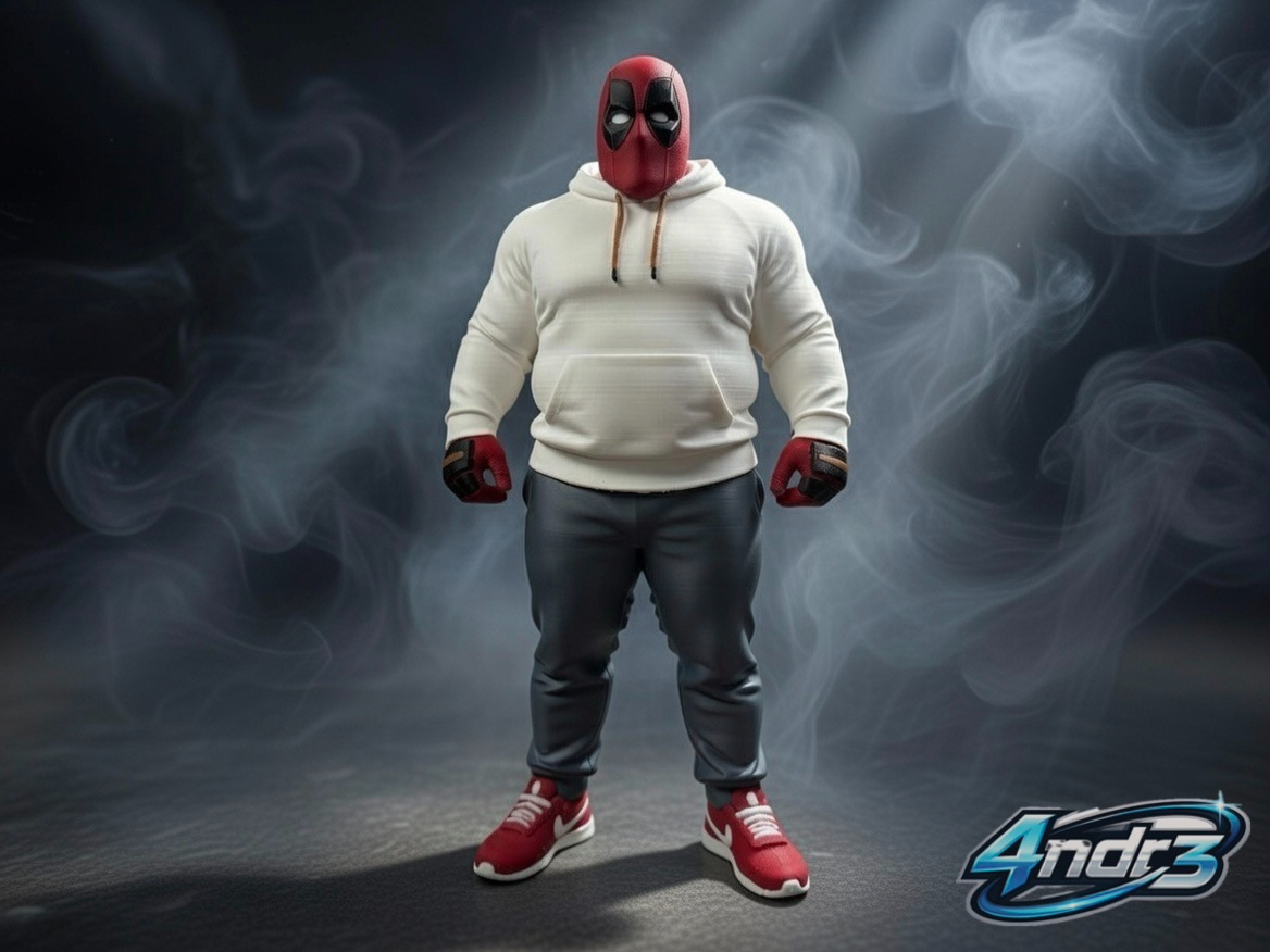Strong Fat Deadpool Multicolor