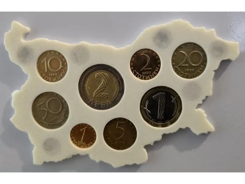 Coin Display Stand for Bulgarian Coin Collection