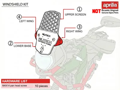 Aprilia/Derbi terra 150 /125 Windshield